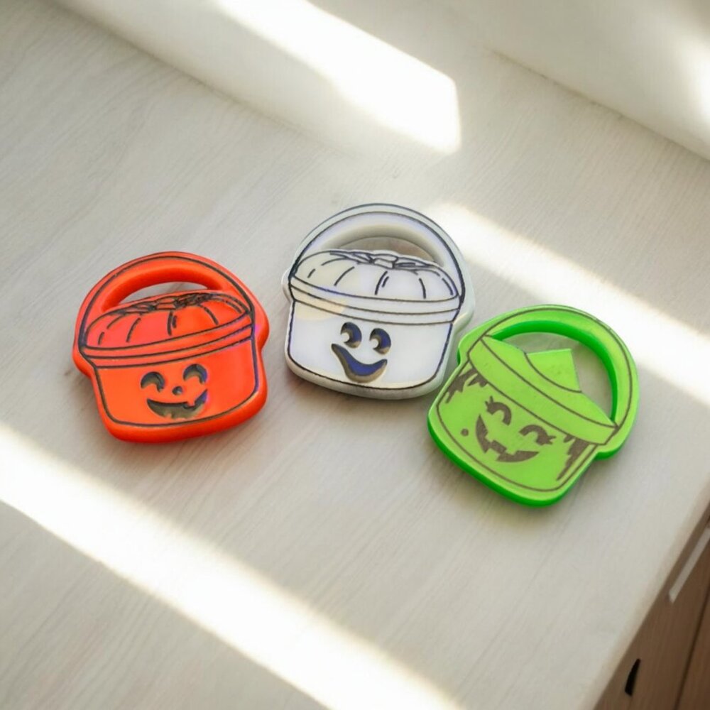 Halloween Boo Bucket Shoe Charm